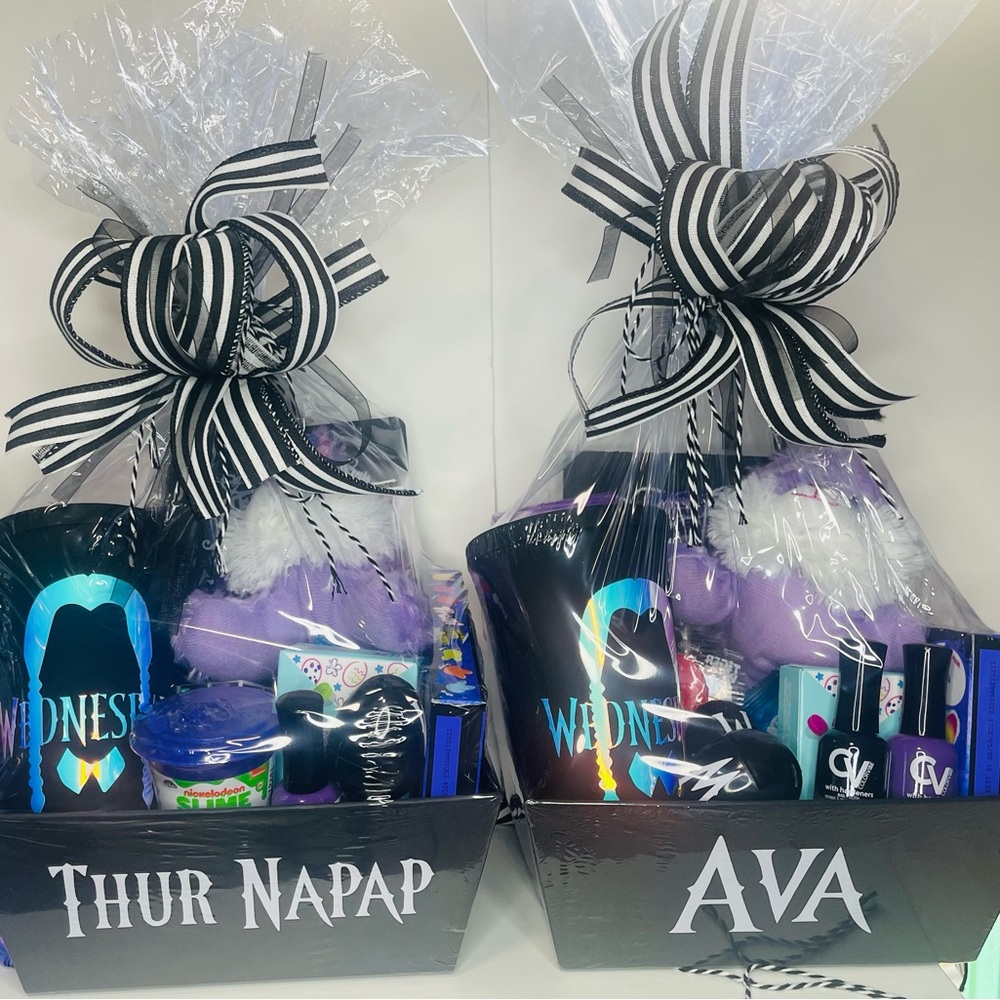 Wednesday Addams inspire Easter Basket